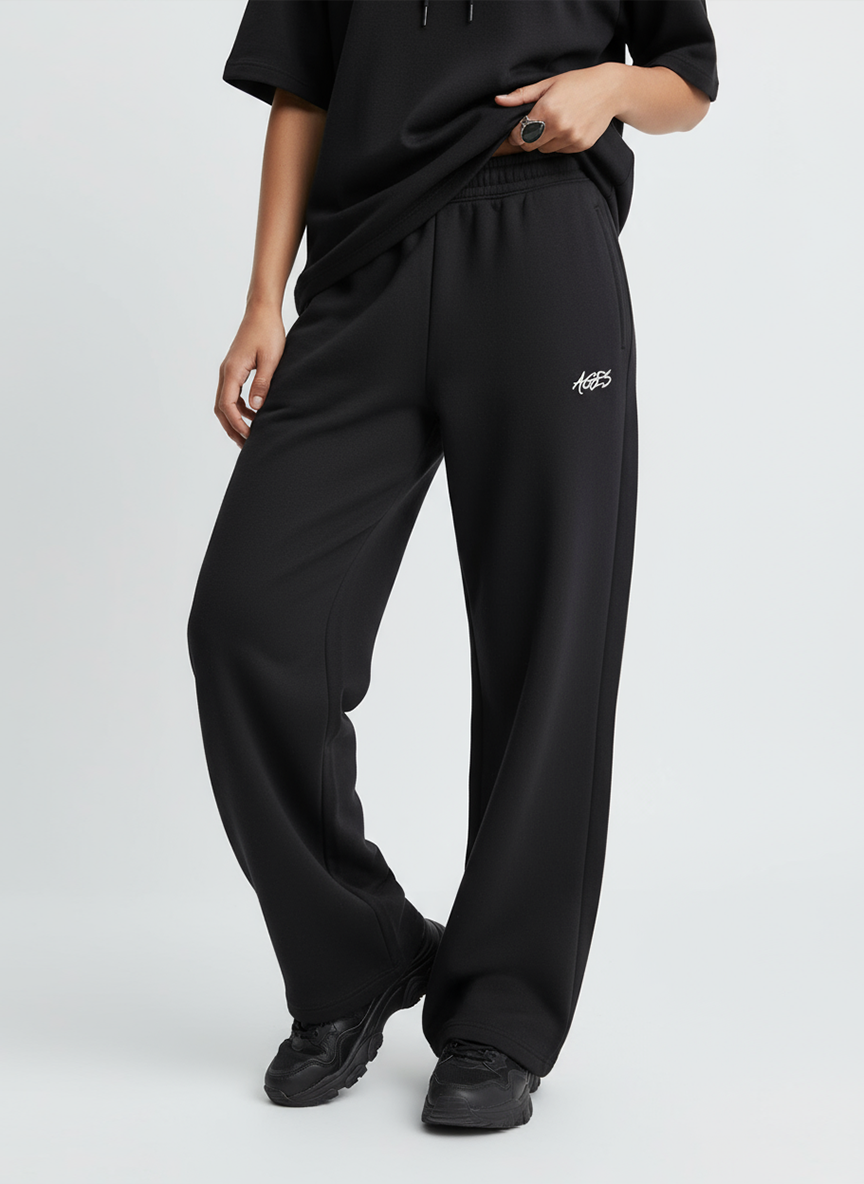 Wide leg Pants — Black