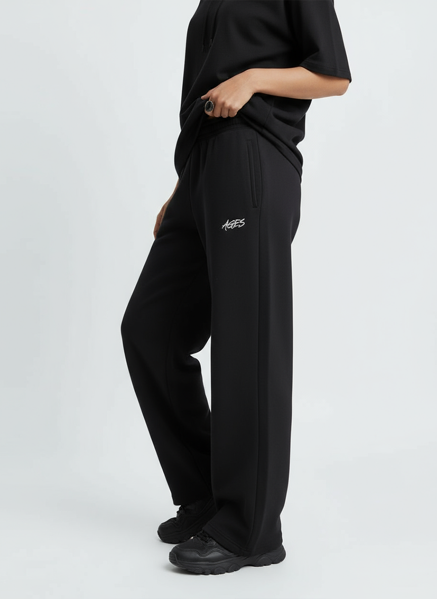 Wide leg Pants — Black