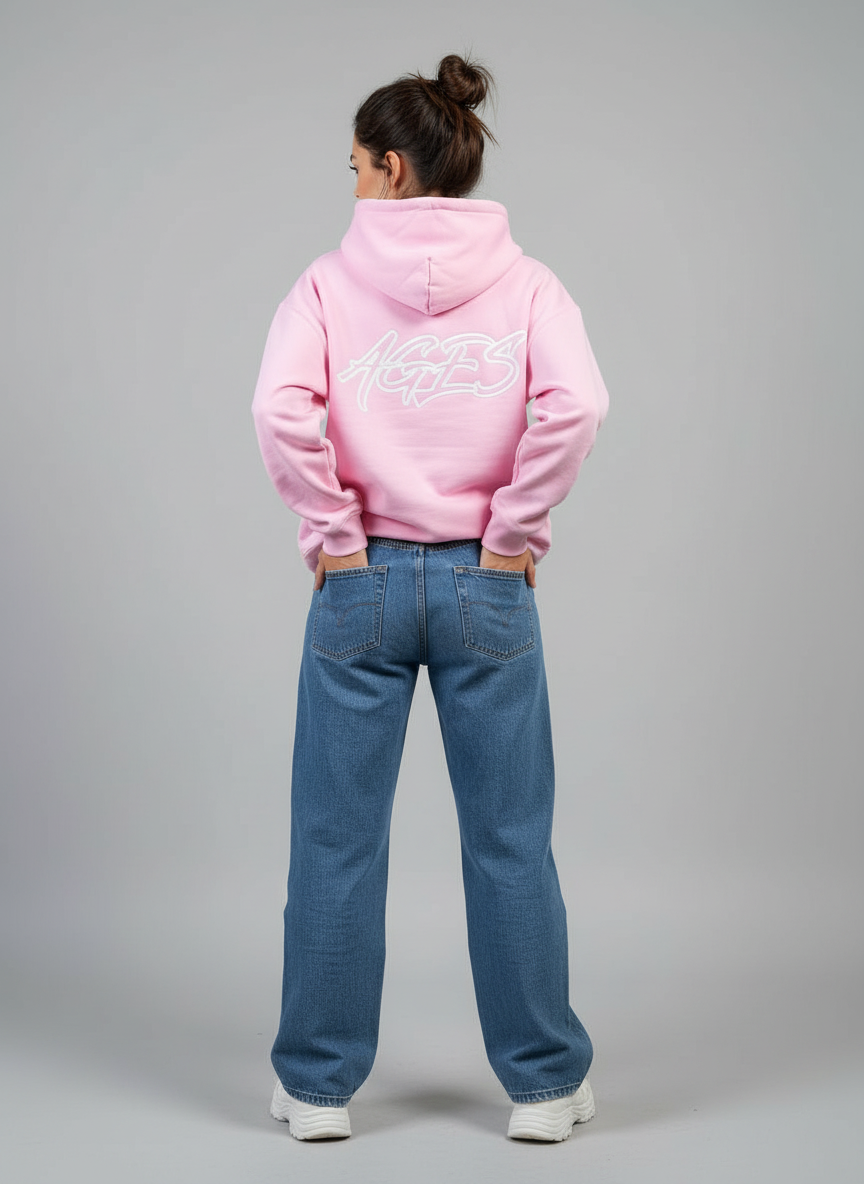 Ages Signature hoodie — Pink