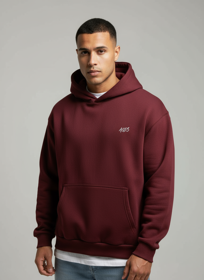Unisex Essential Hoodie — Burgundy