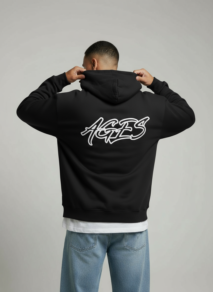 Ages Signature hoodie — Black