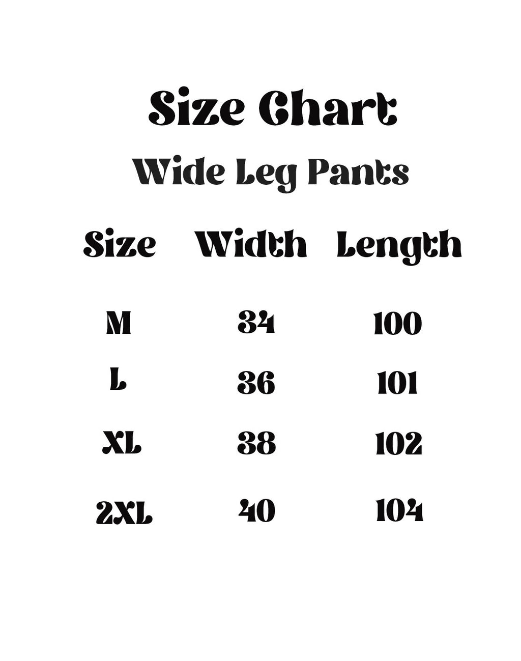 Wide leg Pants — Black